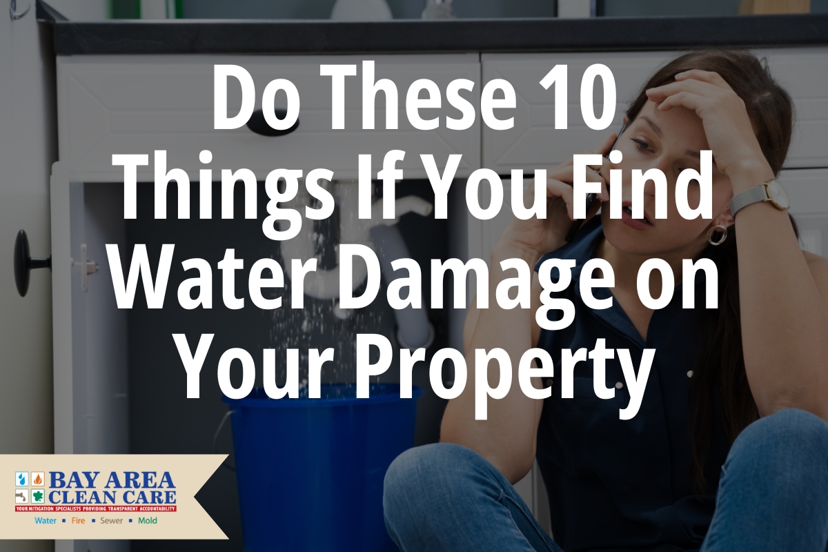 Do These 10 Things If You Find Water Damage on Your Property